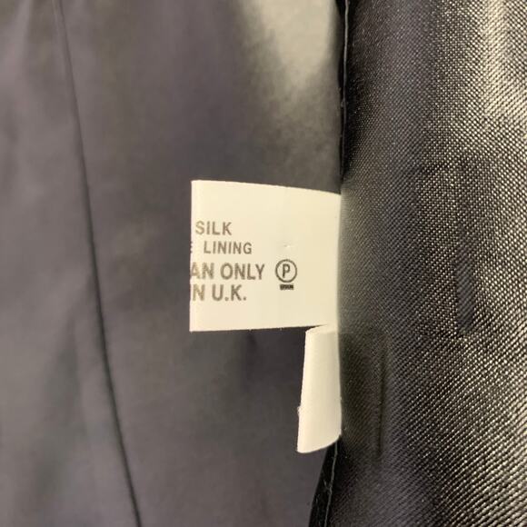 FAVOURBROOK Size 44 Black Grey Jacquard Silk Two Pockets Vest - Picture 7 of 7